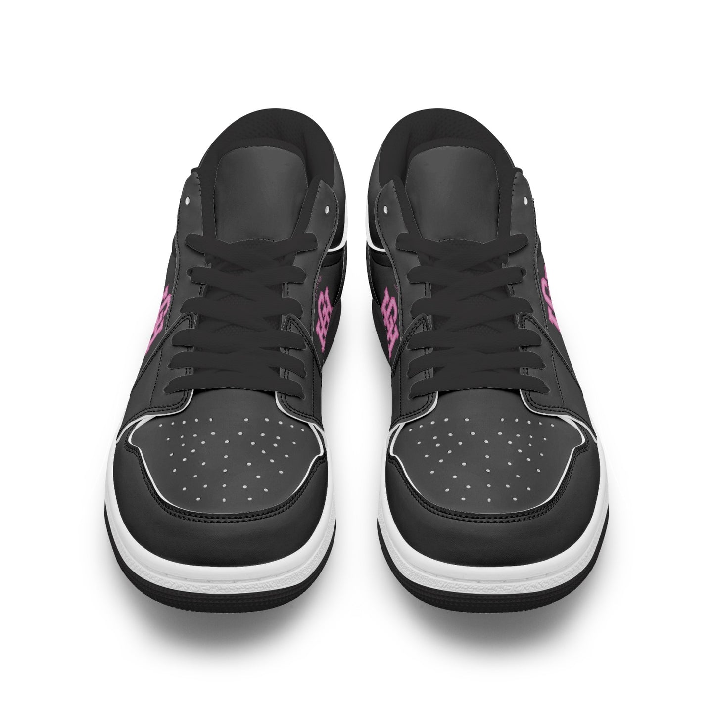 Low-Top AJ1 Leather Pink Letterman "HG" Kicks