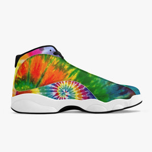 Muscle man tie dye HOODGRIND - High-Top Leather Basketball Kicks