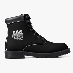 HOODGRIND B&W  Casual Leather Boots