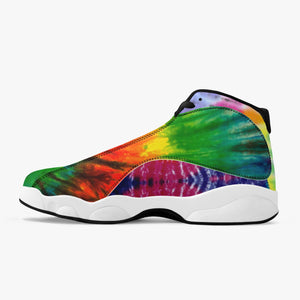 Muscle man tie dye HOODGRIND - High-Top Leather Basketball Kicks